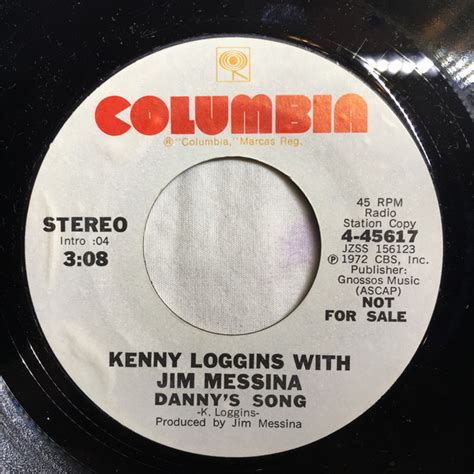 Kenny Loggins With Jim Messina – Danny's Song (1972, Vinyl) - Discogs