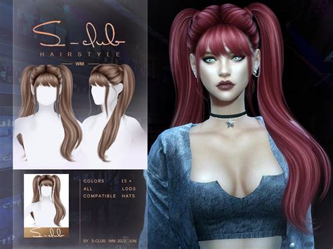 The Sims Resource - Double ponytail hairstyle(Harleen)