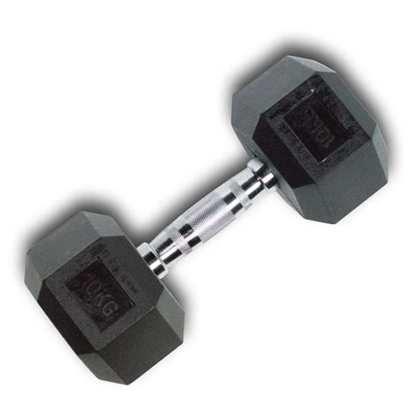 Hex Rubber Dumbbell 10 kg (28205) (X-FIT) - X-Treme Stores EU