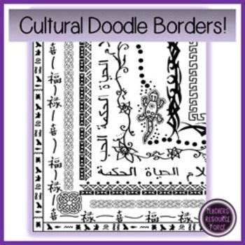 Cultural Borders clipart | Doodle borders, Doodles, Clip art borders