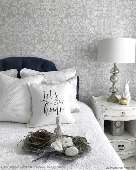 Bedroom Wall Stencil Designs & DIY Decorating to Sleep in Style