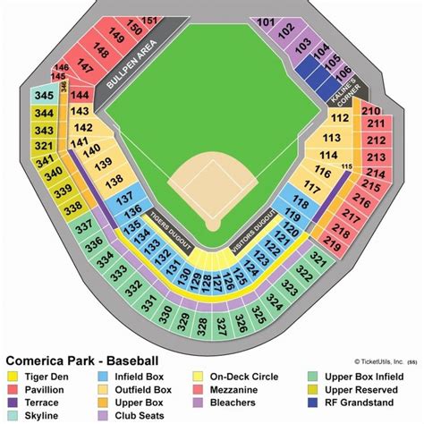 detroit tigers seating chart | Seating charts, Blue seating, Detroit