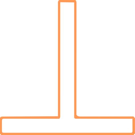 Orange Perpendicular Symbol 19986117 PNG