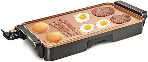 Amazon.com: Extra-Large Nonstick Ceramic Electric Griddle - Make up to ...