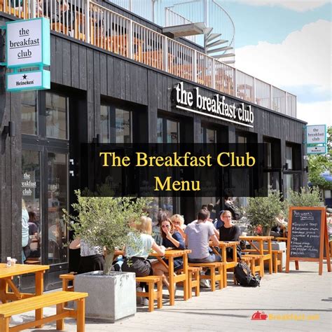 The Breakfast Club Menu with Prices - Hours, Specials, Nutrition, Deals - Breakfast