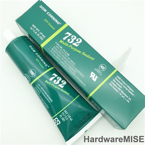 Dow Corning rtv 732 Multi-Purpose Clear Silicone Sealant 139ml per tube