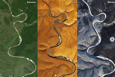 NASA's Earth Observatory Captures Transition of Central Siberian Plateau Through Seasons ...