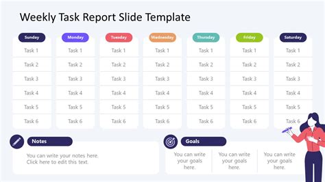 Free Weekly Task Report PowerPoint Template & Google Slides