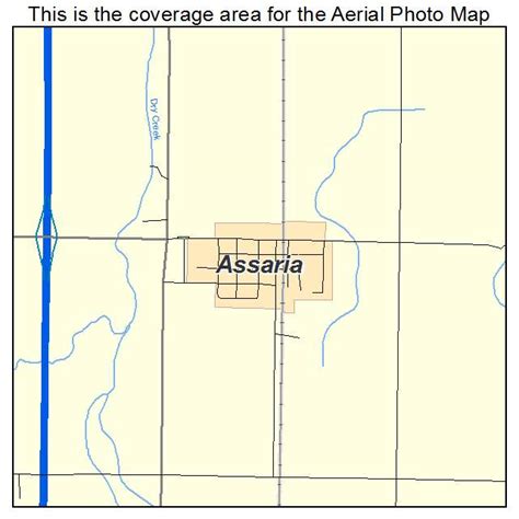 Aerial Photography Map of Assaria, KS Kansas