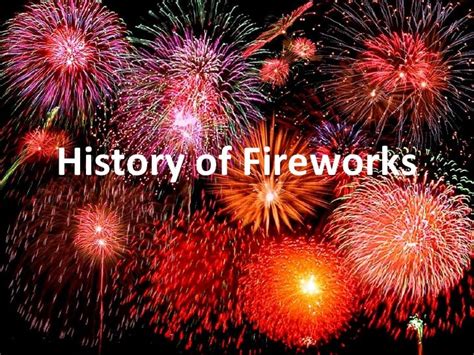 History of fireworks