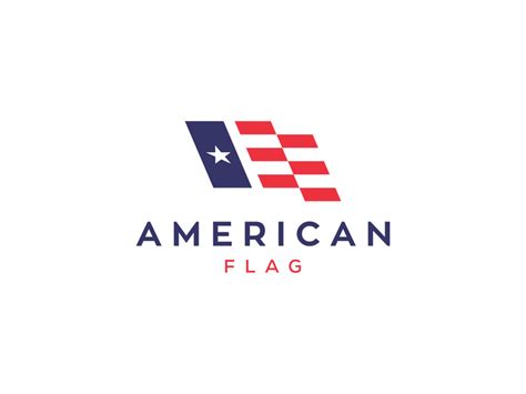 american flag logo | Flag logo, Dog logo design, Logo design