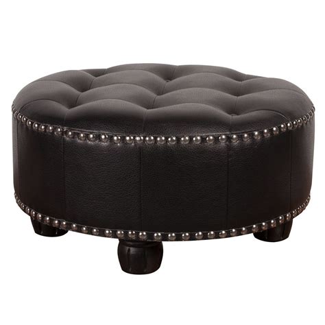 Black Leather Ottoman - https://www.seasideballoonfest.com/black ...