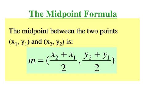 PPT - The Midpoint Formula PowerPoint Presentation, free download - ID:4834807