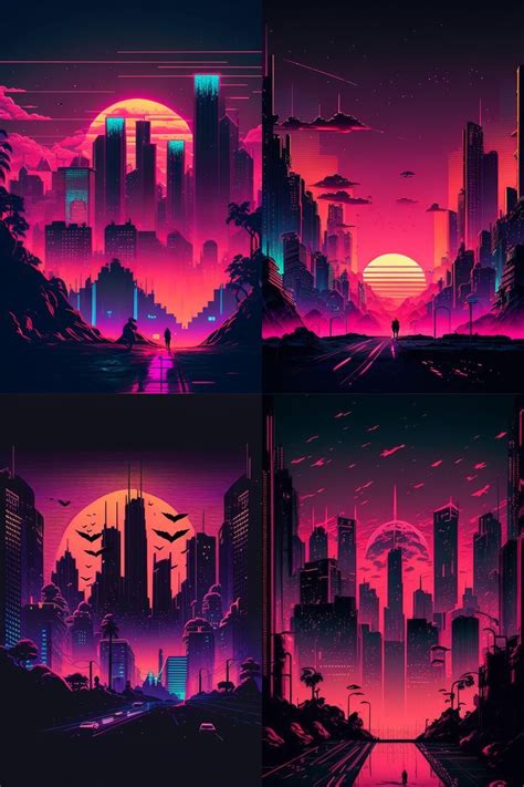 150 PCS Synthwave Collage Kit On Etsy. What Is The Synthwave Genre ...