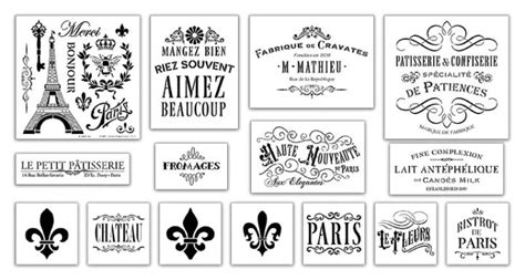 French Vintage Deluxe 15 piece Stencil Set | CMBN276 – StudioR12 Stencils