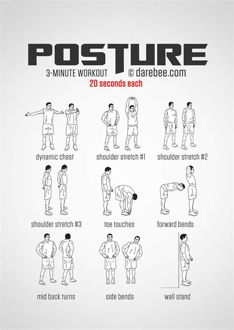 Printable Posture Exercises - Printable Calendars AT A GLANCE