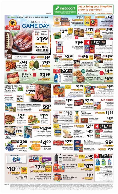 ShopRite Weekly Circular January 27 – February 2, 2019. View the Latest Flyer and Weekly ad for ...