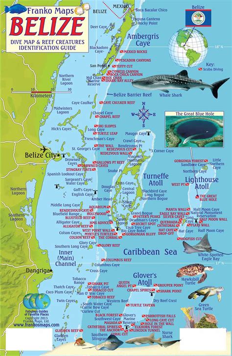 Diving Maps - Our Belize Vacation