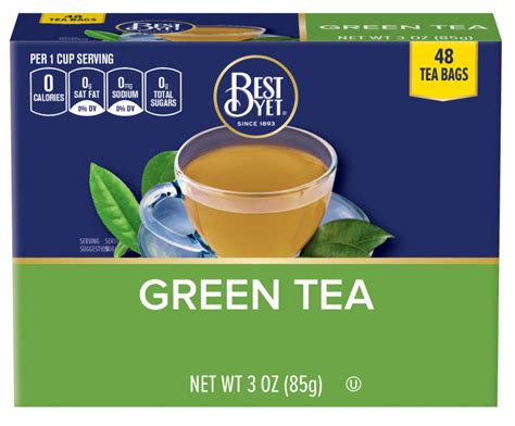 Green Tea Bags - Best Yet Brand