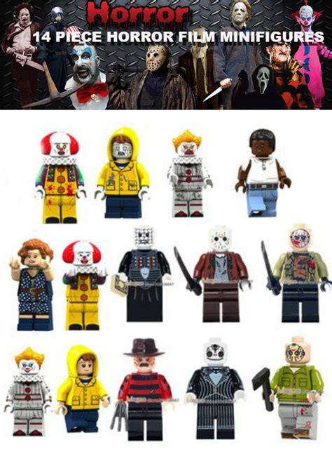 Horror Film 14pc Horrorwood Lego Minifigures - Freddy Krueger ...