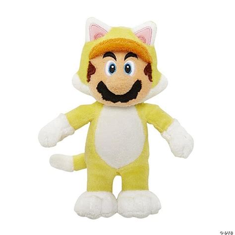 New Super Mario Bros. U 7" Plush Cat Mario | Oriental Trading