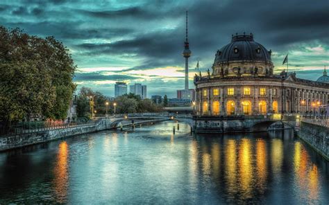 Download Berlin Dramatic Bode Landscape Wallpaper | Wallpapers.com