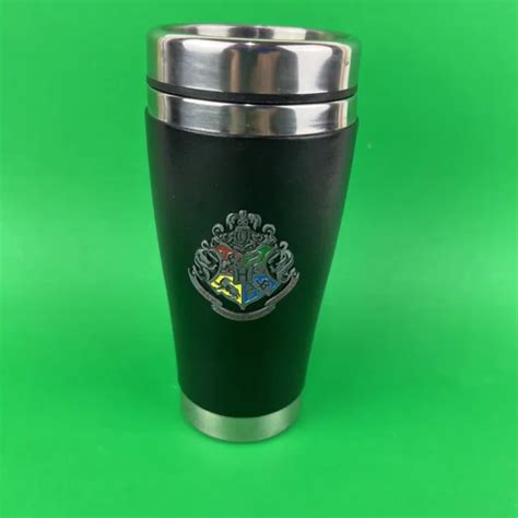 UNIVERSAL STUDIOS HARRY Potter Hogwarts Wizarding World Faux Leather Blk Tumbler $15.50 - PicClick