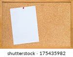 Image of Empty White Paper Pinned on Cork Board | Freebie.Photography