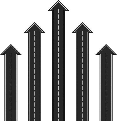 Road Arrows Stock Illustration - Download Image Now - iStock