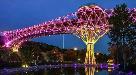 symbol of Iran next to Azadi Tower, and that is called Tabiat (Nature) Bridge