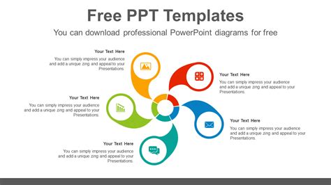 Download Wheel cycle Brain Powerpoint Infographic Template