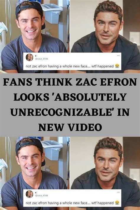 Fans Think Zac Efron Looks 'Absolutely Unrecognizable' In New Video ...