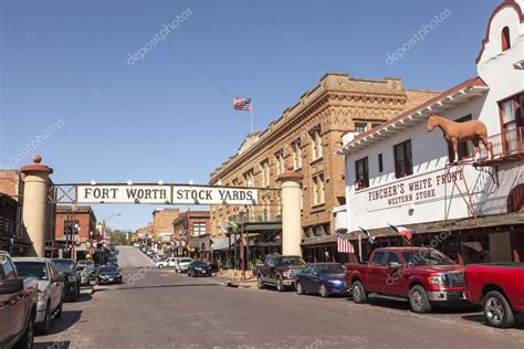 Fort Worth Stockyards historic district.Texas, USA – Stock Editorial ...