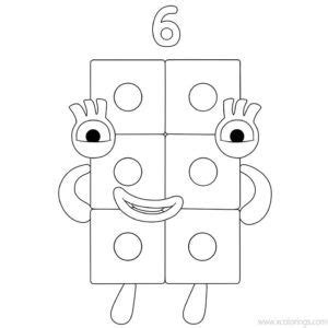 Numberblocks Coloring Pages 15 - XColorings.com | Coloring pages, Color ...