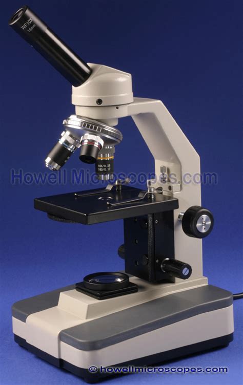 40X – 400X MAGNIFICATION MONOCULAR BIOLOGICAL COMPOUND LIGHT MICROSCOPE | Howell Microscopes