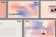 Gradient Presentation Layout Design | Presentation Templates ~ Creative Market