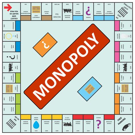 10 Best Free Printable Monopoly Board Game PDF for Free at Printablee