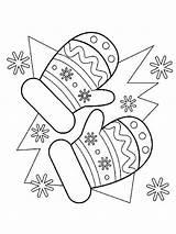 Mittens coloring pages sketch template