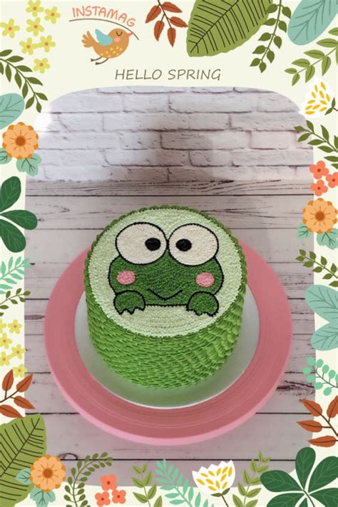 Keroppi Cake, Food & Drinks, Homemade Bakes on Carousell