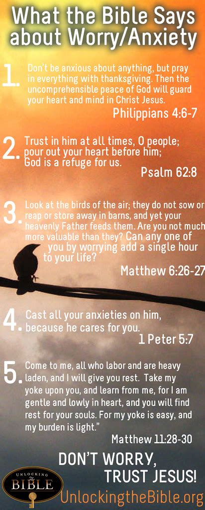 Bible Verses about Worry Overcoming Anxiety | www.unlockingt… | Flickr