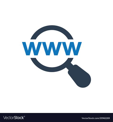 Find web address icon Royalty Free Vector Image