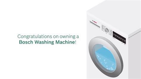 Maintenance and Quick Start Videos for Washer & Dryers | Bosch Home Appliances