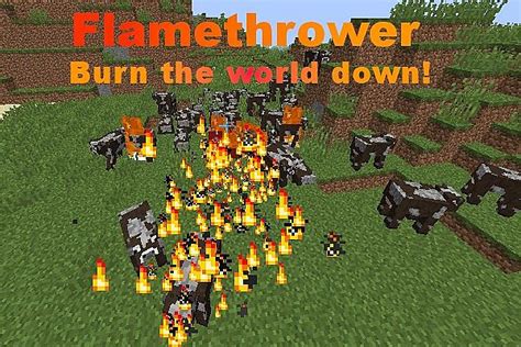 [Deprecated] Flamethrower Minecraft Mod