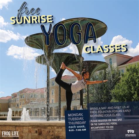 What2Do@TCU | Free Sunrise Yoga Classes