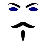 Guy Fawkes mask vector image | Free SVG