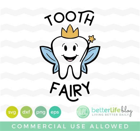 Tooth Fairy SVG Cut File - Better Life Blog