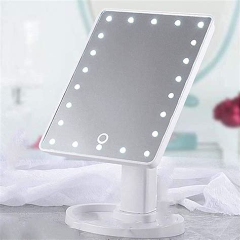 Lighted Makeup Mirror Vanity Mirror with Lights Touch Screen Dimming ...