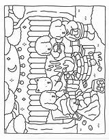 Fuzzy Hygge Coloring Pages Free Printable PDF sketch template