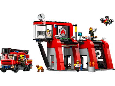 LEGO City Fire Station with Fire Truck • Set 60414 • SetDB