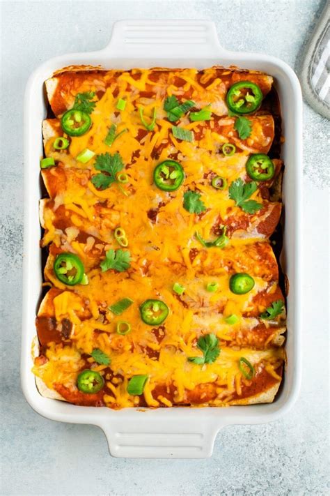 Healthy Chicken Enchiladas - Eating Bird Food